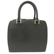 Pre-owned Leather handbags Louis Vuitton Vintage , Black , Dames