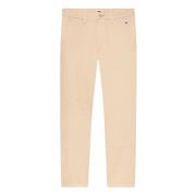 Beige Chino Broek met Katoenen Twill Tommy Hilfiger , Beige , Heren