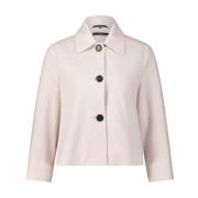 Klassieke Blazer met Overhemdkraag Windsor , Beige , Dames