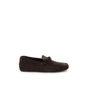 Suède Gommino Loafers met Veters Tod's , Brown , Heren