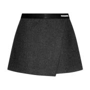 Mini Rok in Trendy Stijl Patrizia Pepe , Gray , Dames