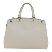 Pre-owned Leather handbags Louis Vuitton Vintage , White , Dames