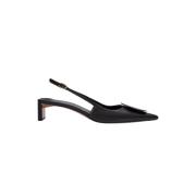 Zwarte leren slingback schoenen Jacquemus , Black , Dames