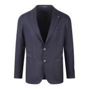 Klassieke Blazer Tagliatore , Blue , Heren