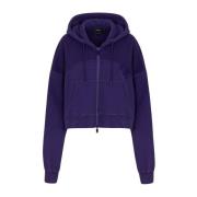 Ritssluiting Hoodie F**k , Purple , Dames