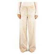 Elegante Roze Broek Cruna , Beige , Dames