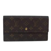 Pre-owned Canvas wallets Louis Vuitton Vintage , Brown , Dames