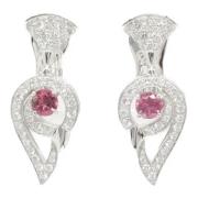 Pre-owned White Gold earrings Bvlgari Vintage , Pink , Dames