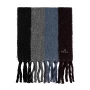 Intarsia Gebreide Gestreepte Sjaal Paul Smith , Multicolor , Heren