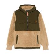 Beige Faux-Fur Kleurblok Jas Polo Ralph Lauren , Beige , Heren