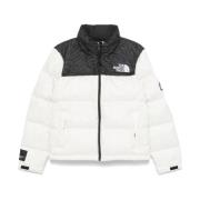 Witte Gewatteerde Jas met Gewatteerd Ontwerp The North Face , White , ...