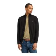 River Zip Cardigan Sweater Timberland , Black , Heren