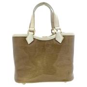 Pre-owned Vinyl louis-vuitton-bags Louis Vuitton Vintage , White , Dam...