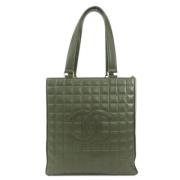 Pre-owned Leather chanel-bags Chanel Vintage , Green , Dames