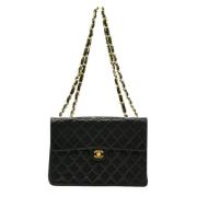 Pre-owned Leather chanel-bags Chanel Vintage , Black , Dames