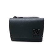 Pre-owned Leather wallets Louis Vuitton Vintage , Black , Dames