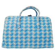 Pre-owned Leather handbags Bottega Veneta Vintage , Blue , Dames