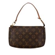 Pre-owned Canvas clutches Louis Vuitton Vintage , Brown , Dames