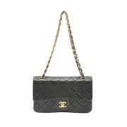 Pre-owned Leather chanel-bags Chanel Vintage , Black , Dames