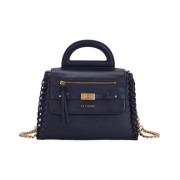 Stijlvolle Leren Tas La Carrie , Black , Dames