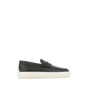 Houtskool leren loafers Tod's , Gray , Heren