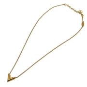 Pre-owned Metal necklaces Louis Vuitton Vintage , Yellow , Dames