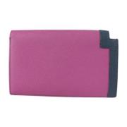 Pre-owned Leather wallets Hermès Vintage , Pink , Dames