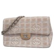 Pre-owned Canvas chanel-bags Chanel Vintage , Beige , Dames