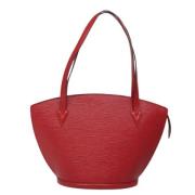 Pre-owned Leather shoulder-bags Louis Vuitton Vintage , Red , Dames