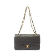 Pre-owned Leather chanel-bags Chanel Vintage , Black , Dames