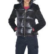 Zwarte Hooded Jacket voor vrouwen YES ZEE , Black , Dames