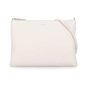 Ivoor Pochette van Kiezel Leer voor Vrouw Coccinelle , Beige , Dames