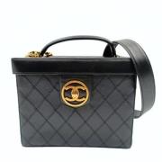 Pre-owned Leather chanel-bags Chanel Vintage , Black , Dames