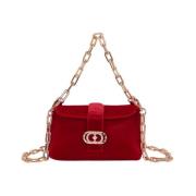 Stijlvolle Leren Tas La Carrie , Red , Dames