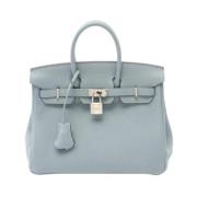 Pre-owned Leather handbags Hermès Vintage , Blue , Dames