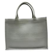 Pre-owned Leather dior-bags Dior Vintage , Gray , Dames