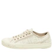 Pre-owned Canvas sneakers Fendi Vintage , Gray , Dames