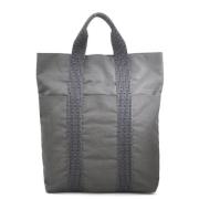 Pre-owned Canvas totes Hermès Vintage , Gray , Dames