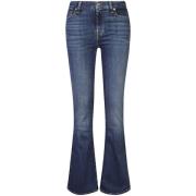 Blauwe Denim Jeans 7 For All Mankind , Blue , Dames