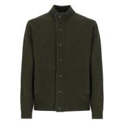 Groene wollen trui met hoge hals Barbour , Green , Heren