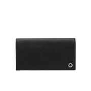 Pre-owned Leather wallets Bvlgari Vintage , Black , Dames