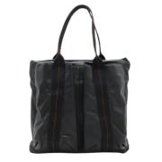 Pre-owned Leather totes Hermès Vintage , Black , Dames