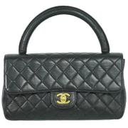 Pre-owned Leather chanel-bags Chanel Vintage , Black , Dames