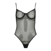 Zwarte Bodysuit - Stijlvol en Elegant Anine Bing , Black , Dames