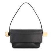 Stijlvolle leren schoudertas met metalen details Jacquemus , Black , D...