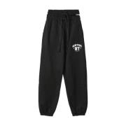 Zwarte Sweatpants met Afneembare Riem Hinnominate , Black , Dames