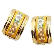 Pre-owned Fabric earrings Hermès Vintage , Multicolor , Dames