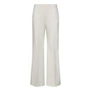 Witte Flare Broek Drumohr , White , Dames