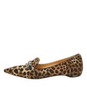 Pre-owned Fabric flats Christian Louboutin Pre-owned , Brown , Dames