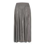 Elegante A-lijn Rok in Castlerock Cream , Brown , Dames